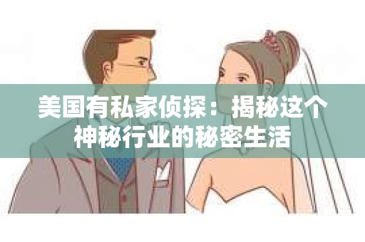 美国有私家侦探：揭秘这个神秘行业的秘密生活