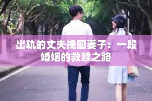 出轨的丈夫挽回妻子：一段婚姻的救赎之路