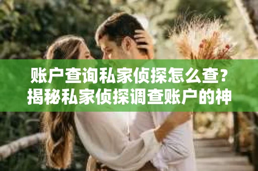 账户查询私家侦探怎么查？揭秘私家侦探调查账户的神秘面纱