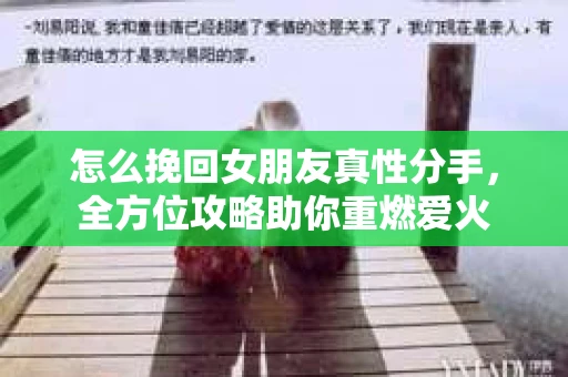 怎么挽回女朋友真性分手，全方位攻略助你重燃爱火